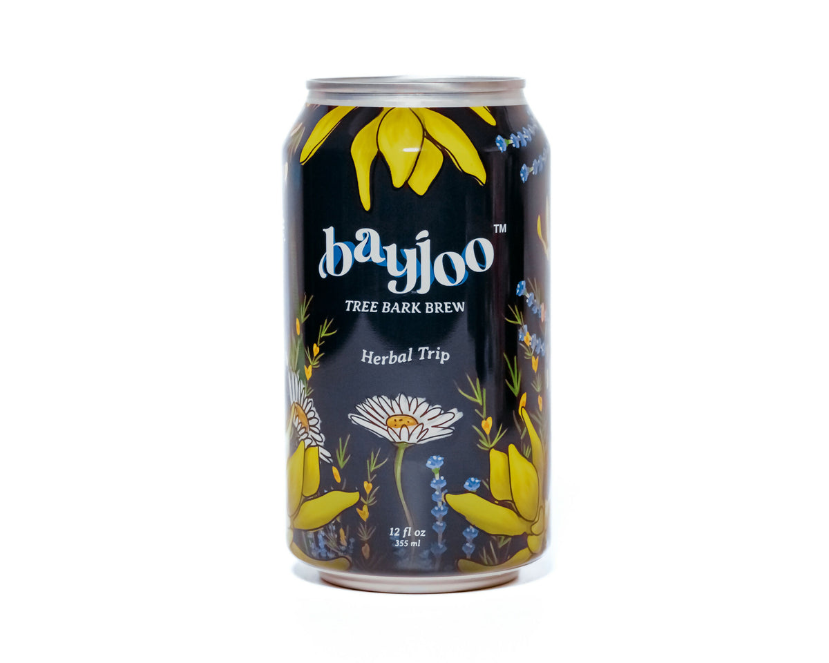 Bayjoo Herbal Trip Tree Bark Brew Can – 12 Cans case