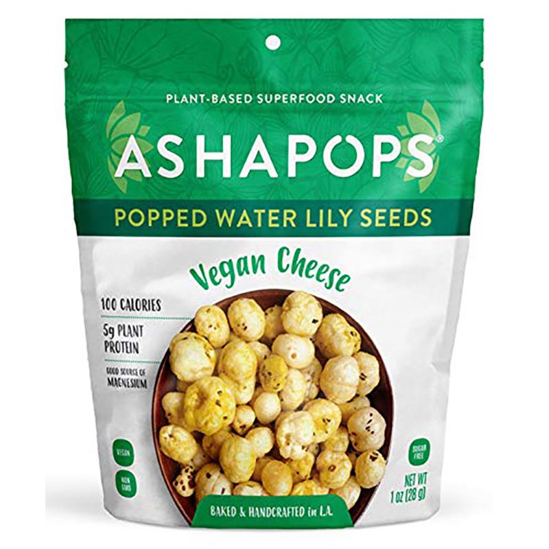 AshaPops – Popped Water Lily Seeds Vegan Cheese, 1oz
