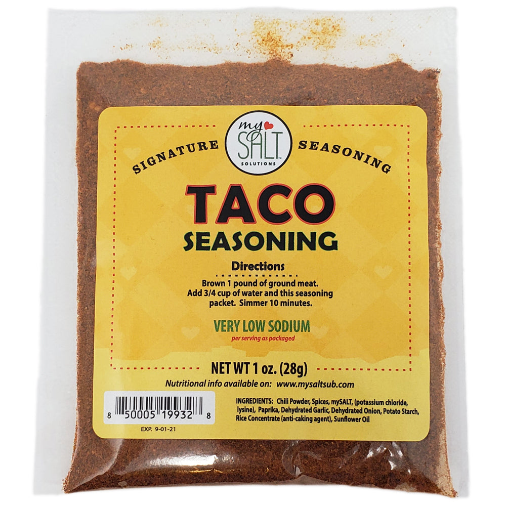 MySalt Low Sodium Taco Seasoning – 1oz.