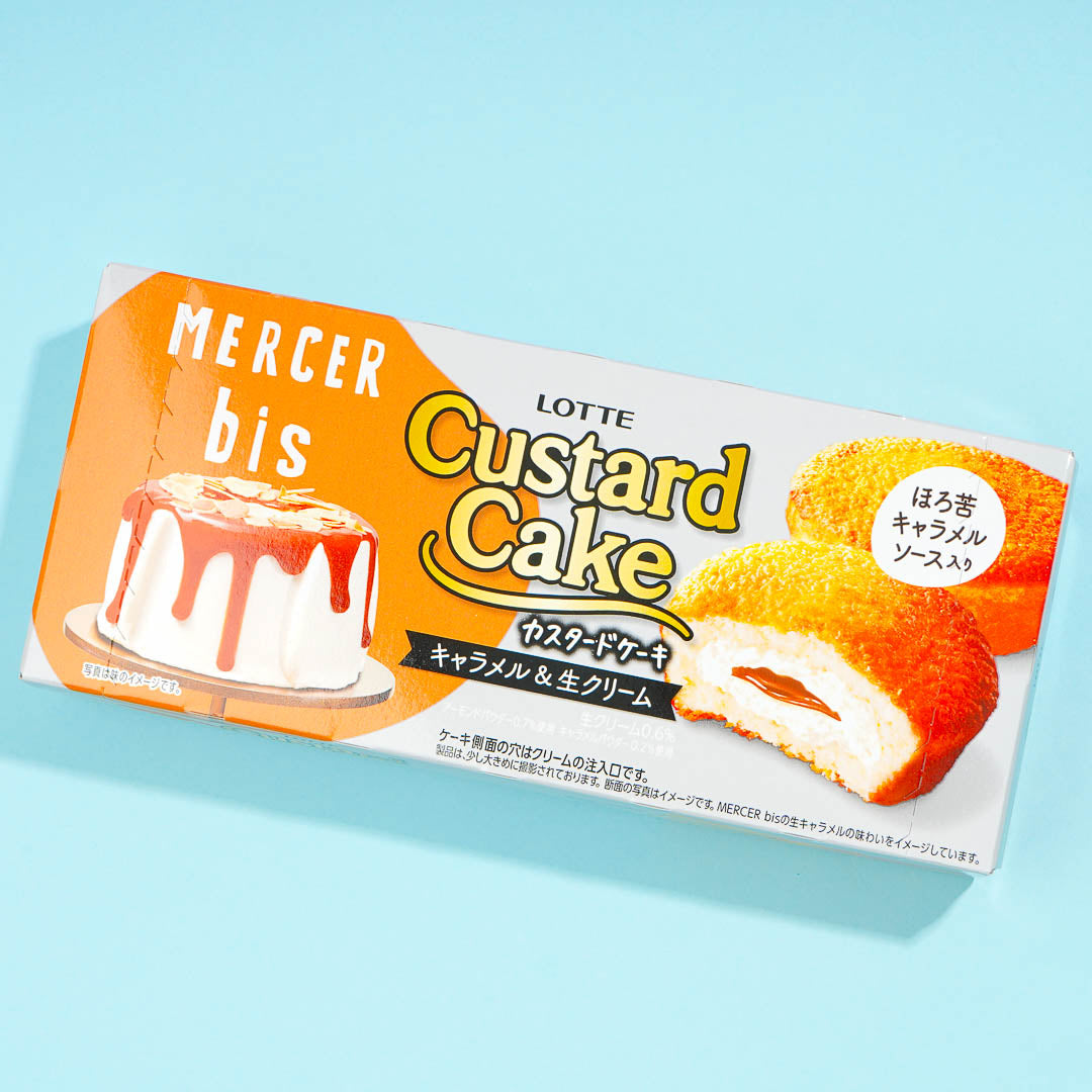 Lotte MERCER bis Custard Cake – Caramel & Fresh Cream
