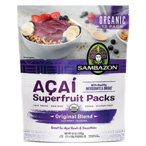 Sambazon Organic Acai Superfruit Packs, 42 oz.