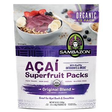 Sambazon Organic Acai Superfruit Packs, 42 oz.