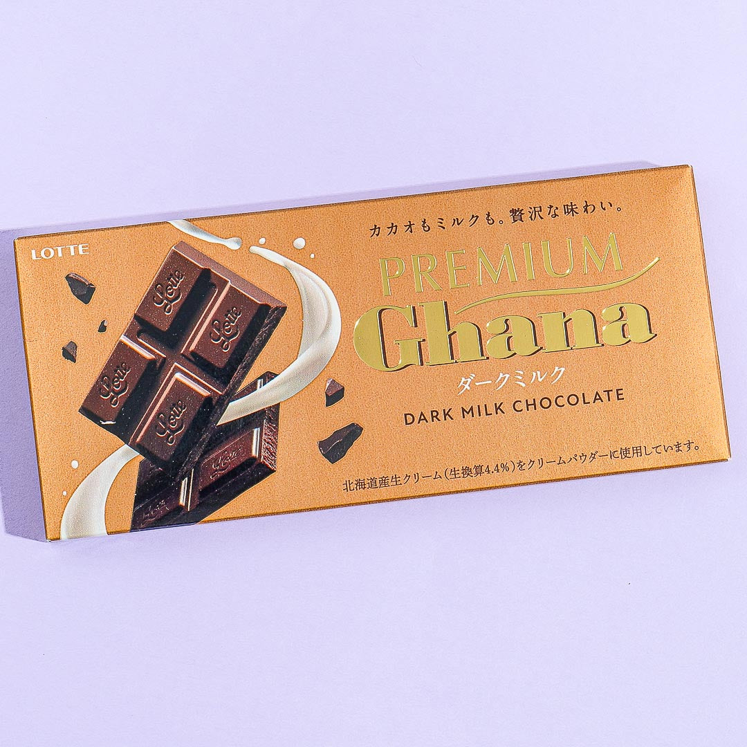 Lotte Premium Ghana Chocolate Bar – Dark Milk