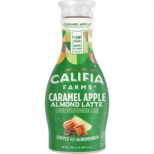 Califia Farms Caramel Apple Almond Latte – Fall Flavors, 48oz