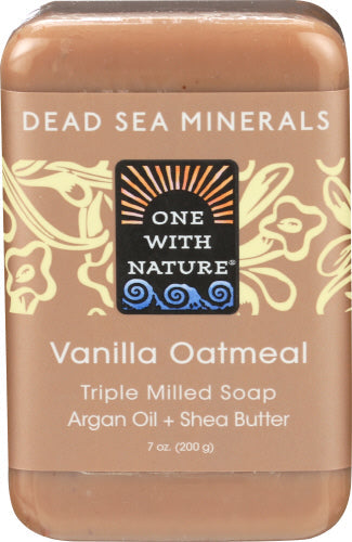 One With Nature – Soap Bar Vanilla Oatmeal, 7 Oz (Pack of 1)