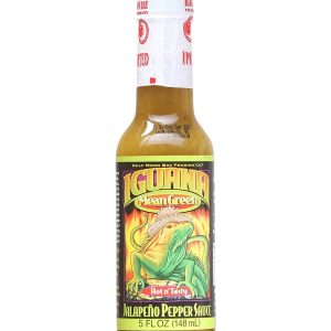 Hot Sauce Iguana Mean Green Jalapeno 5 oz Heat 6