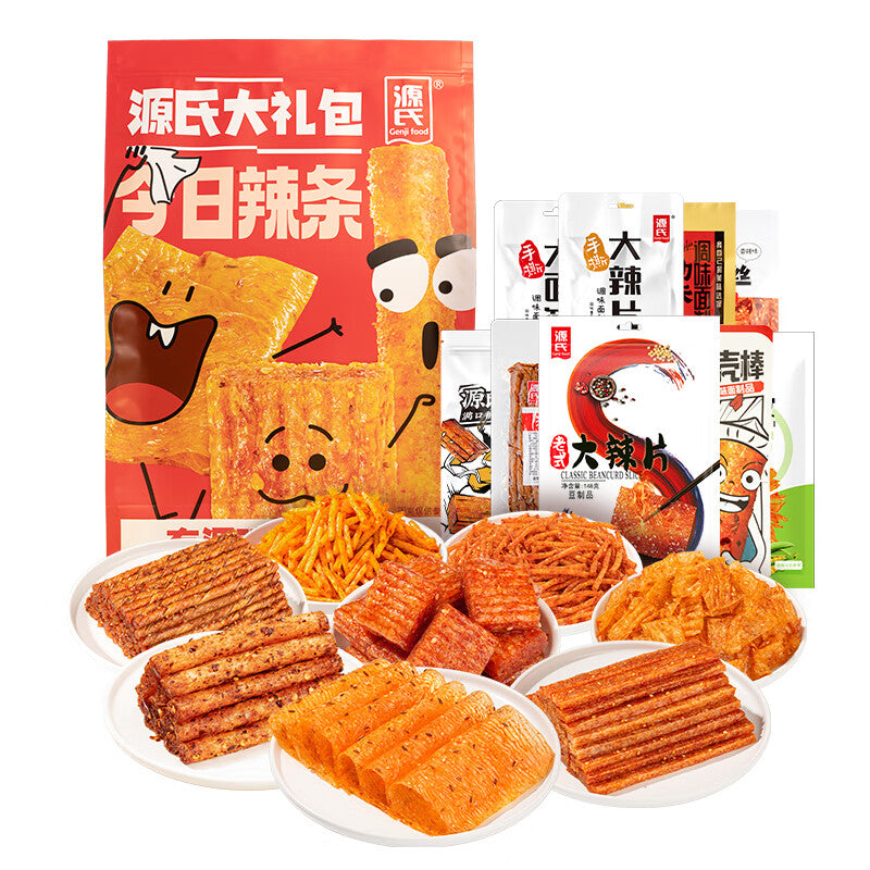 Genji Food Latiao Spciy Sticks Spicy Strips Gift Pack 1540g