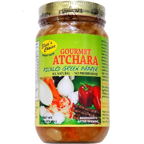 Finest Taste – Elsie’s Choice – Gourmet Atchara – Pickled Green Papaya – 16 OZ
