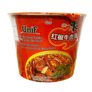 Unif Bowl Instant Noodles – Spicy Beef Flavor