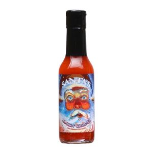 Hot Sauce Santa’s Smokin Chimney Red Habanero Hot Sauce Heat 8