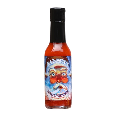 Hot Sauce Santa’s Smokin Chimney Red Habanero Hot Sauce Heat 8