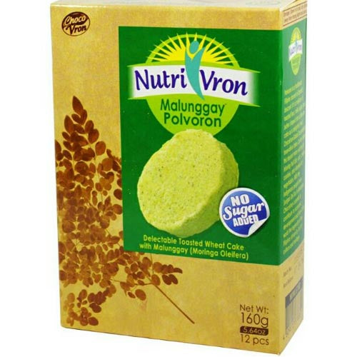 ChocoVron – NutriVron – Malunggay Polvoron – Delectable Toasted Wheat Cake with Malunggay – 12 PCS – 160 G