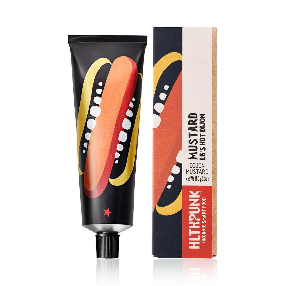 Organic MUSTARD Tube (LB’s Hot Dijon Mustard) – 8 Tubes x 150g