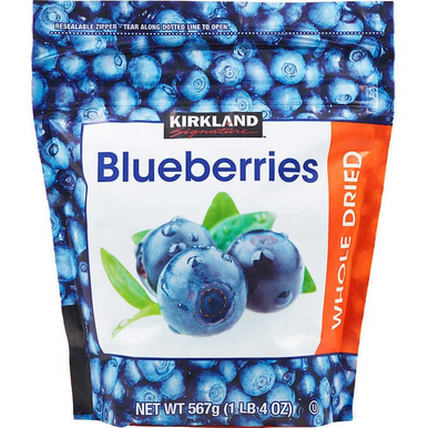Kirkland Signature Whole Dried Blueberries, 20 oz.