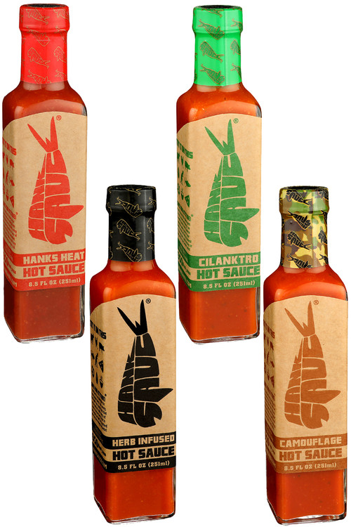 Hank’s Complete Hot Sauces Gift Set, 4/8.3oz.
