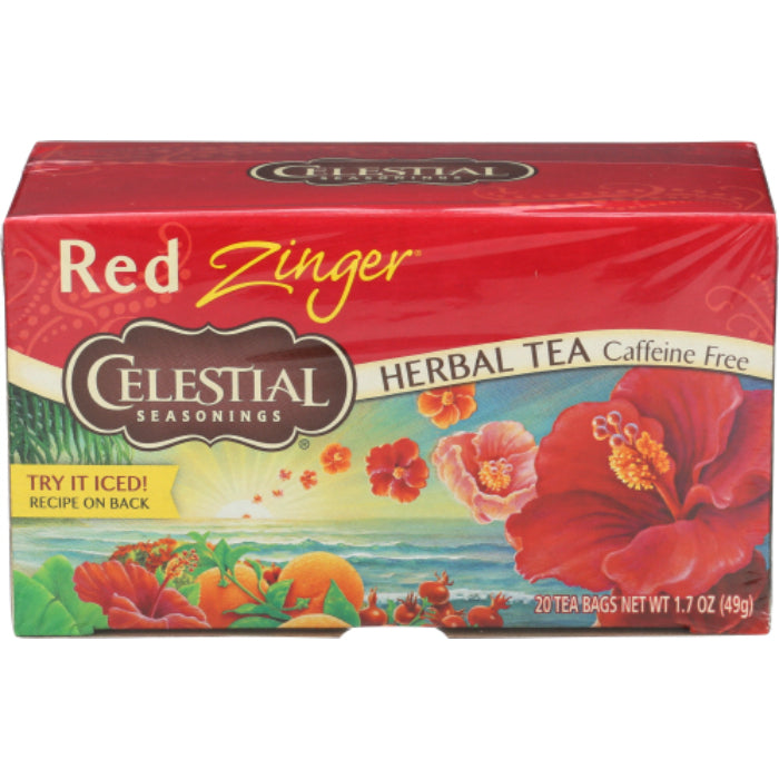 Celestial Seasonings – Herbal Tea Red Zinger, 20 Bags | Pack of 6