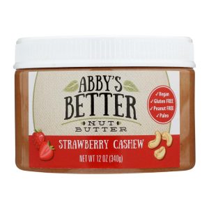 Abby’s Better – Nut Butter, Strawberry Cashew, 12 Oz