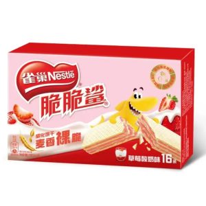 Nestle Crunchy Shark Wafer Cookies Strawberry Yogurt Flavor 176g