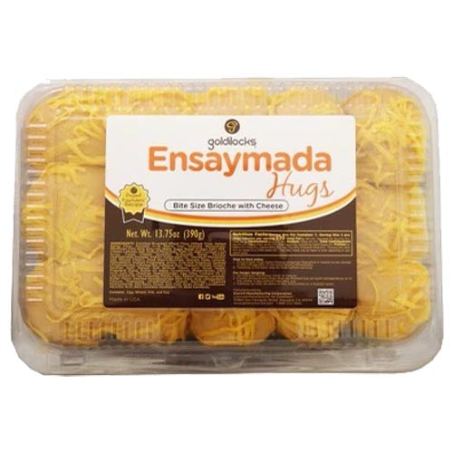 Goldilocks – Cheesy Ensaymada Hugs – Bite Size Brioche with Cheese – 15 Pieces – 13.75 OZ