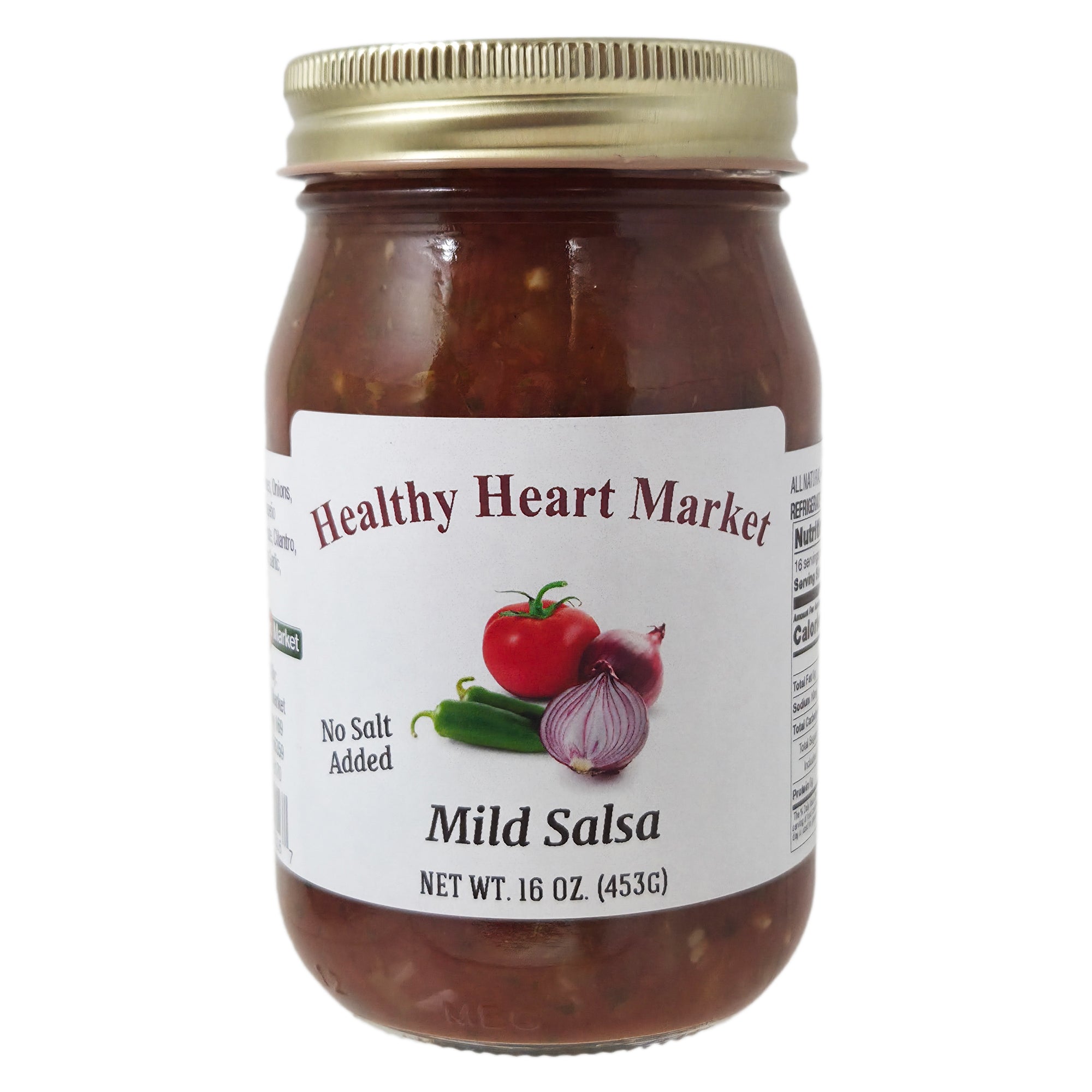 Healthy Heart Market No Salt Added Mild Salsa – 16oz.