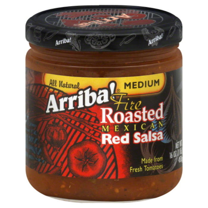 Arriba! – Salsa Red Medium, 16 Oz – Pack of 6