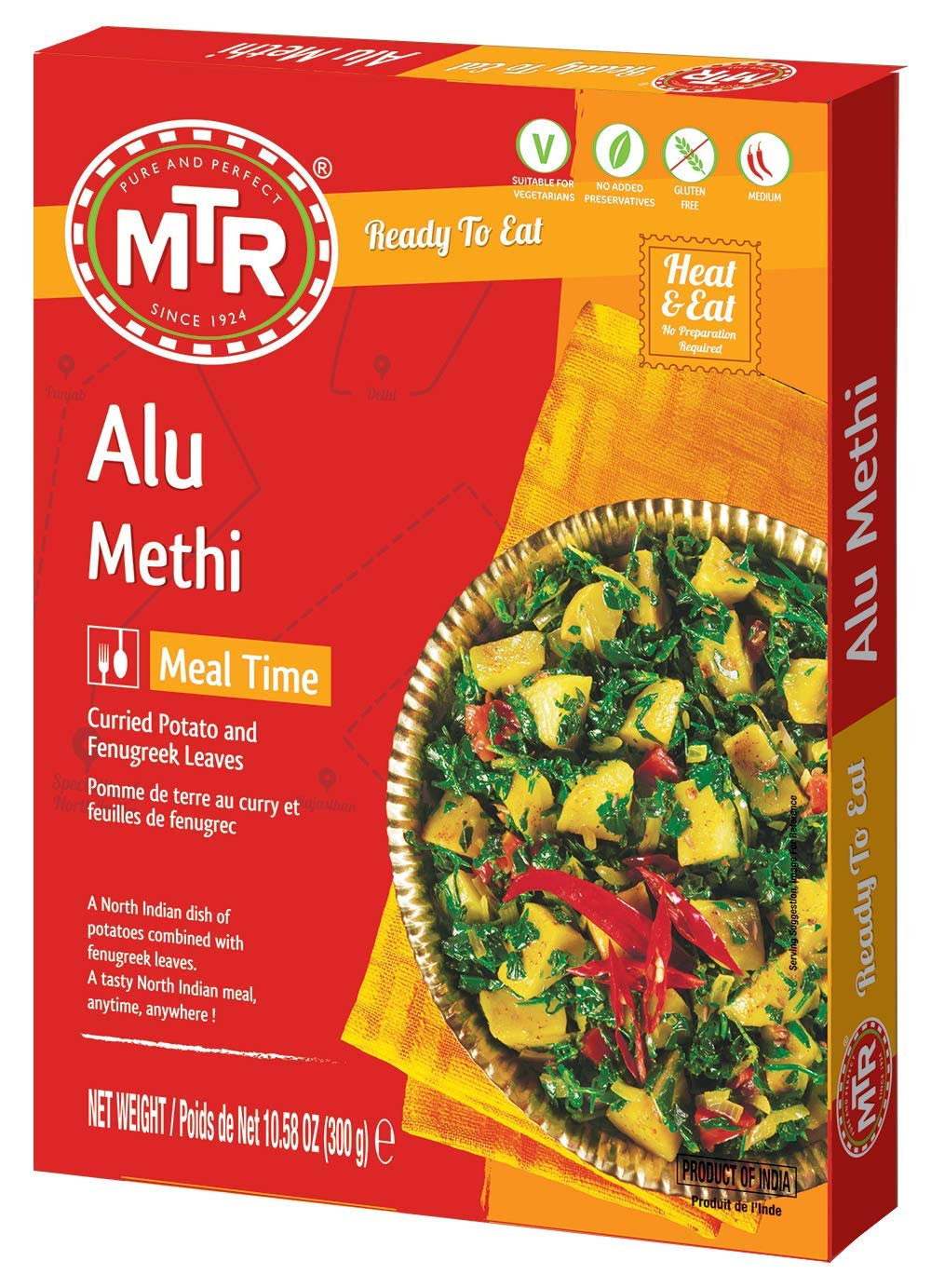 MTR Ready to Eat – Alu Methi 10.58oz (300g)