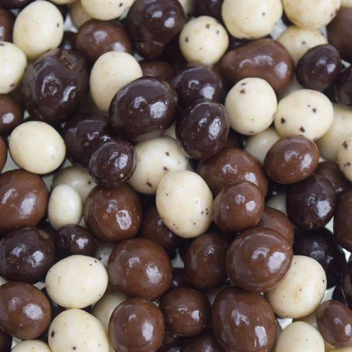Tri Colored Chocolate Covered Coffee Beans