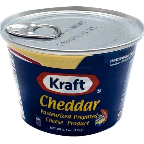 Kraft – Cheddar Pasteurized Prepared Cheese Product (Canned) – Easy Open – 190 G