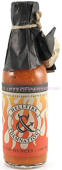 Hellfire & Damnation Hot Sauce, 5oz.