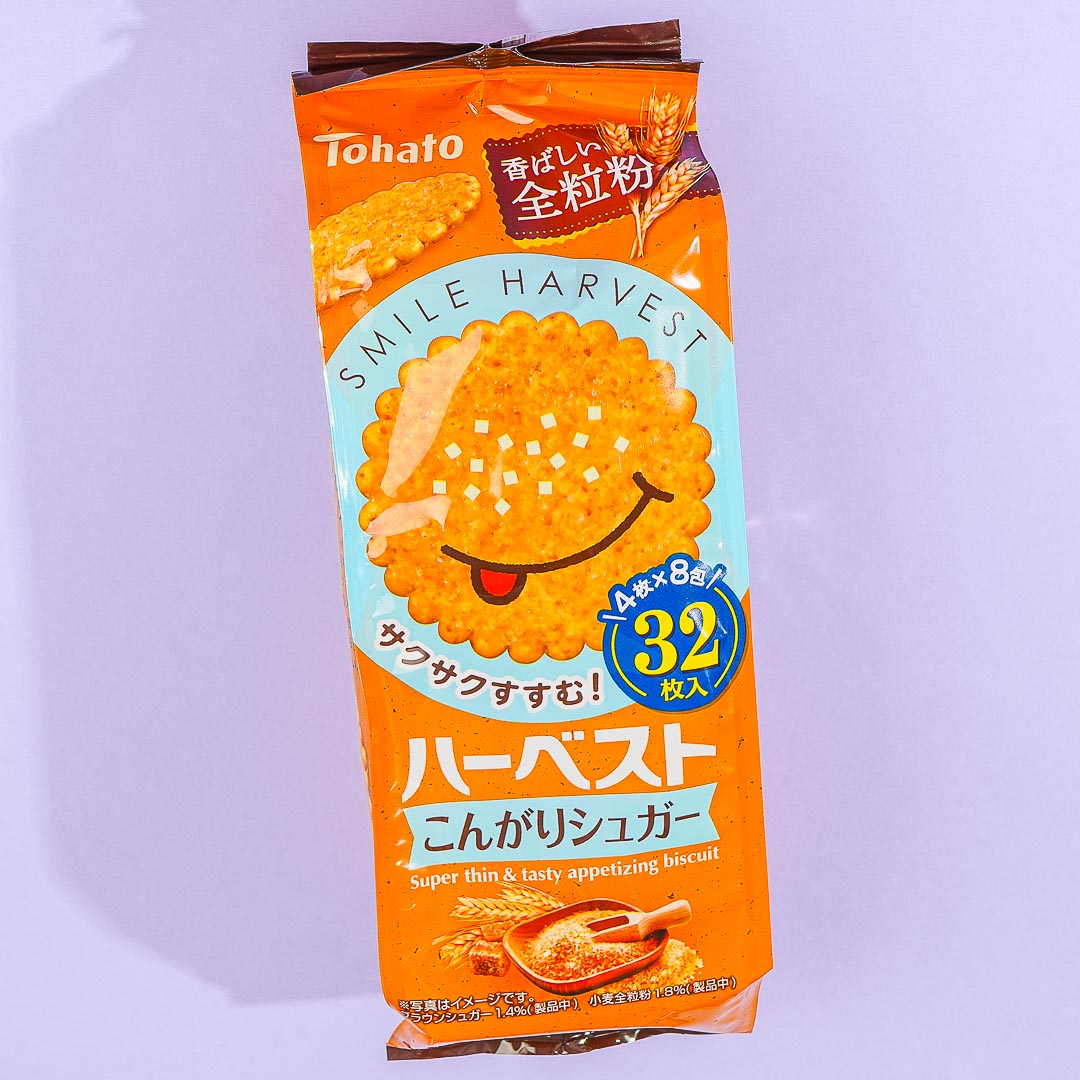 Tohato Smile Harvest Super Thin Biscuit Bag – Brown Sugar