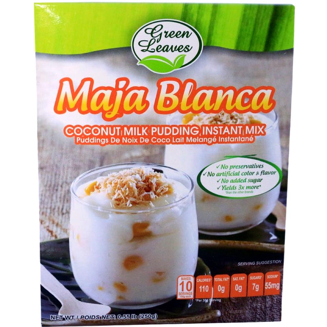 Green Leaves – Maja Blanca- Coconut Milk Pudding – Instant Mix – 250 G