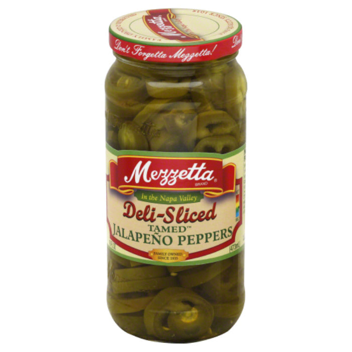 Mezzetta – Pepper Jalapeno Less Heat Deli Slices, 16 Oz – Pack of 6