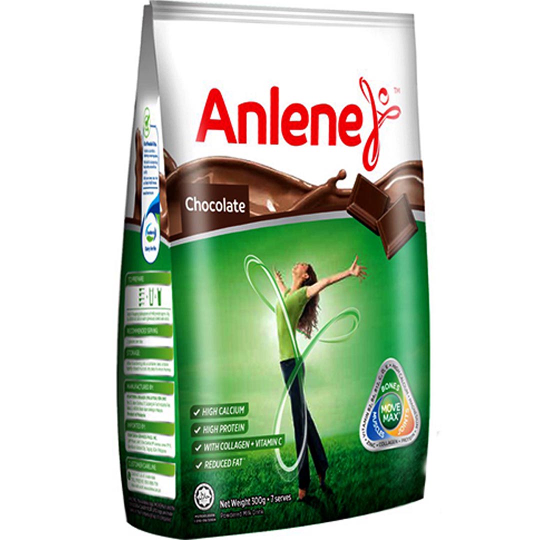 Anlene Low Fat Chocolate Milk Powder for Adults – 300 G