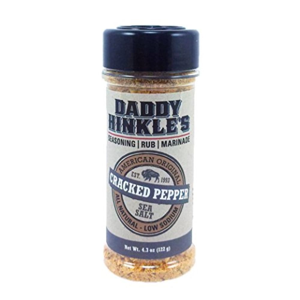 Daddy Hinkle’S – Seasoning/Rub/Marinade Sea Salt & Cracked Pepper, 4.3