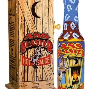 Ass Blaster Collector’s Hot Sauce w/ Wooden Outhouse, 5oz.