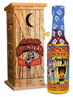 Ass Blaster Collector’s Hot Sauce w/ Wooden Outhouse, 5oz.