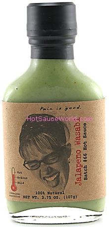 Pain is Good Diva Jalapeno Wasabi Hot Sauce #66 Mini, 3.5oz.