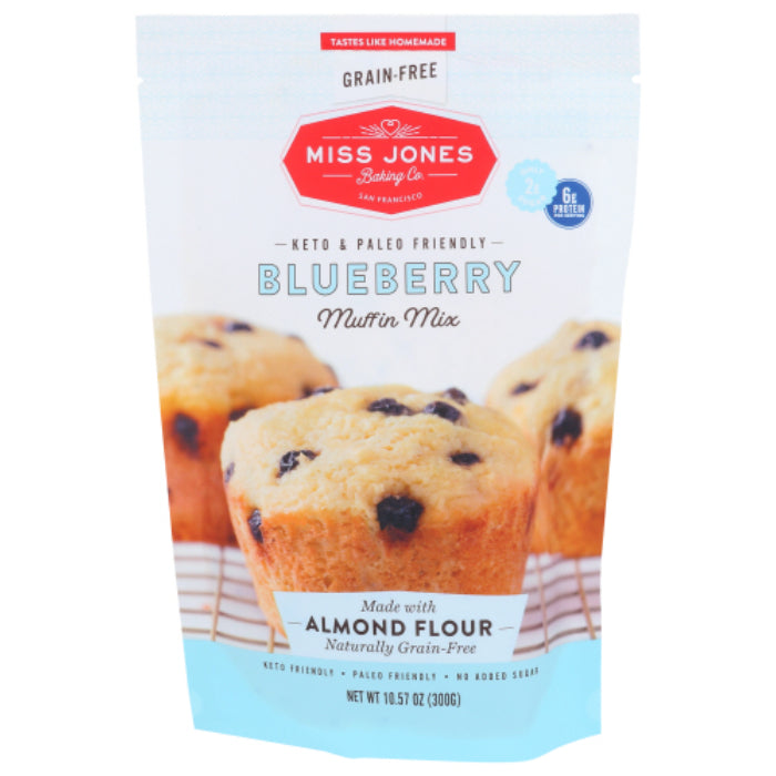 Miss Jones Baking Co Mix Blueberry Muffin 10.57 Oz – Pack of 6
