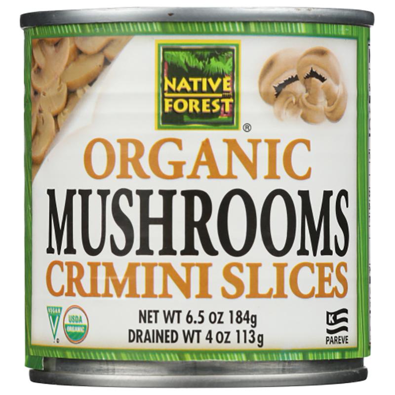Native Forest – Mushroom Crimini Sliced, 4oz