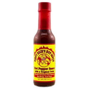 Hot Sauce Dirty Dick’s Hot Pepper With a Tropical Twist 5 oz Heat 6