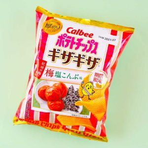 Calbee Potato Chips – Salty Plum & Kombu
