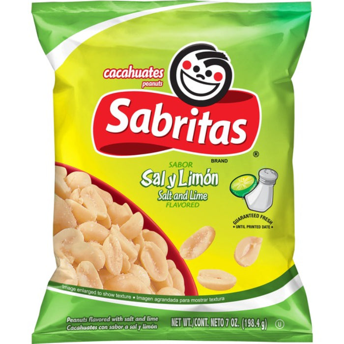 Gamesa – Sabritas Peanuts Salt & Lime, 7 Oz | Pack of 12