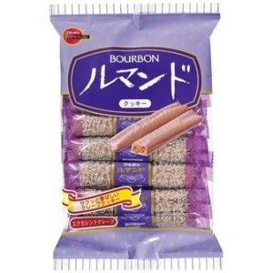 Bourbon “Lumando, Rumando” Crepe cookies, 12 bars in 1 pack, 105g