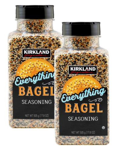 Kirkland Signature Everything Bagel Seasoning, 17.8 oz (Pack of 2)