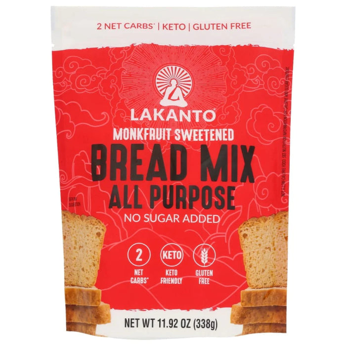 Lakanto – All-Purpose Monkfruit Bread Mix, 11.92 Oz – Pack of 12