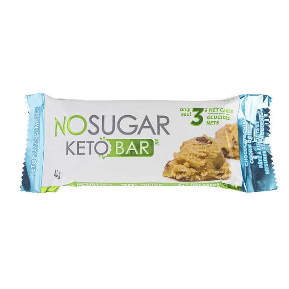 No Sugar Company – Keto Bar Chocolate Chip Cookie Dough – 40g