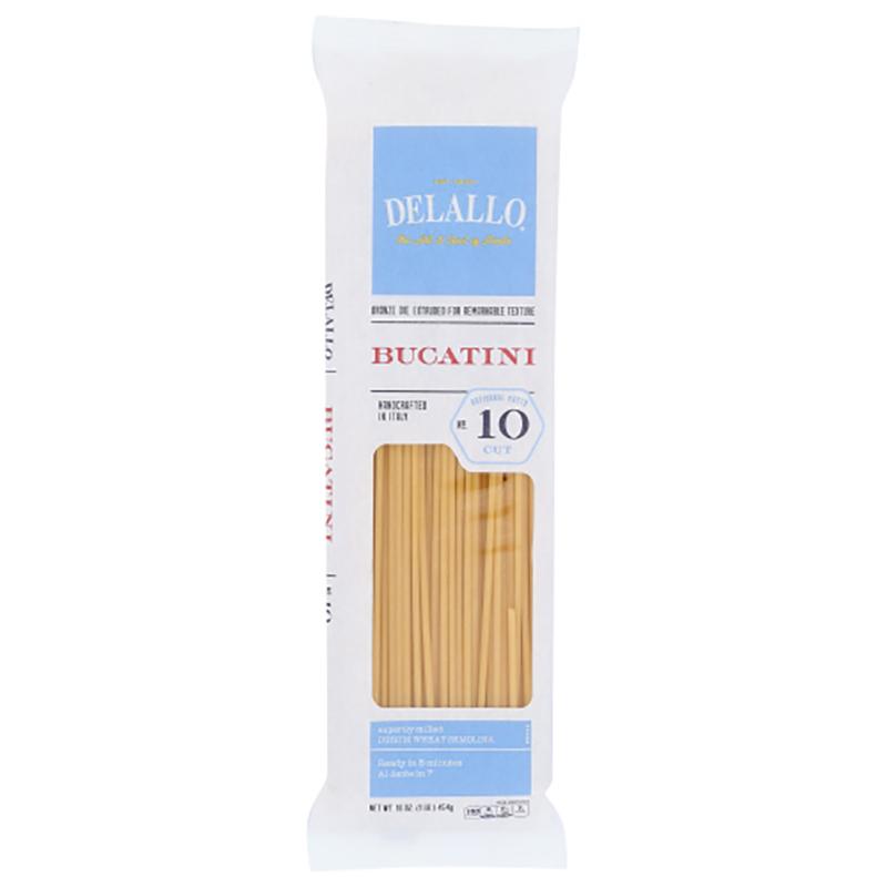 Delallo – Pasta Bucatini #10, 16oz