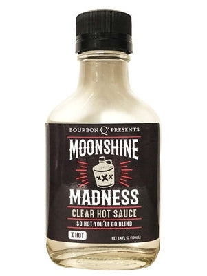 Hot Sauce Moonshine Madness Clear 3.4 oz Heat 5