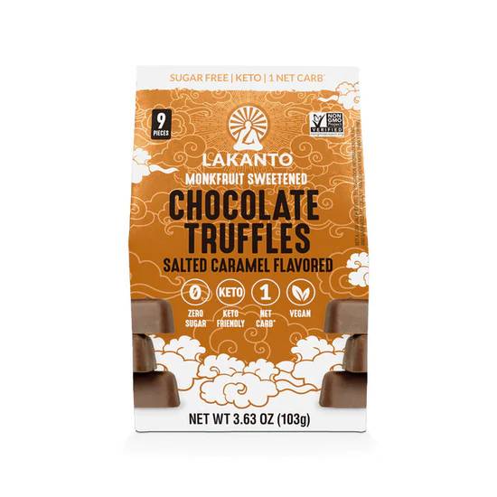 LAKANTO Salt Caramel Chocolate Truffles – Sugar-Free Luxury Treat