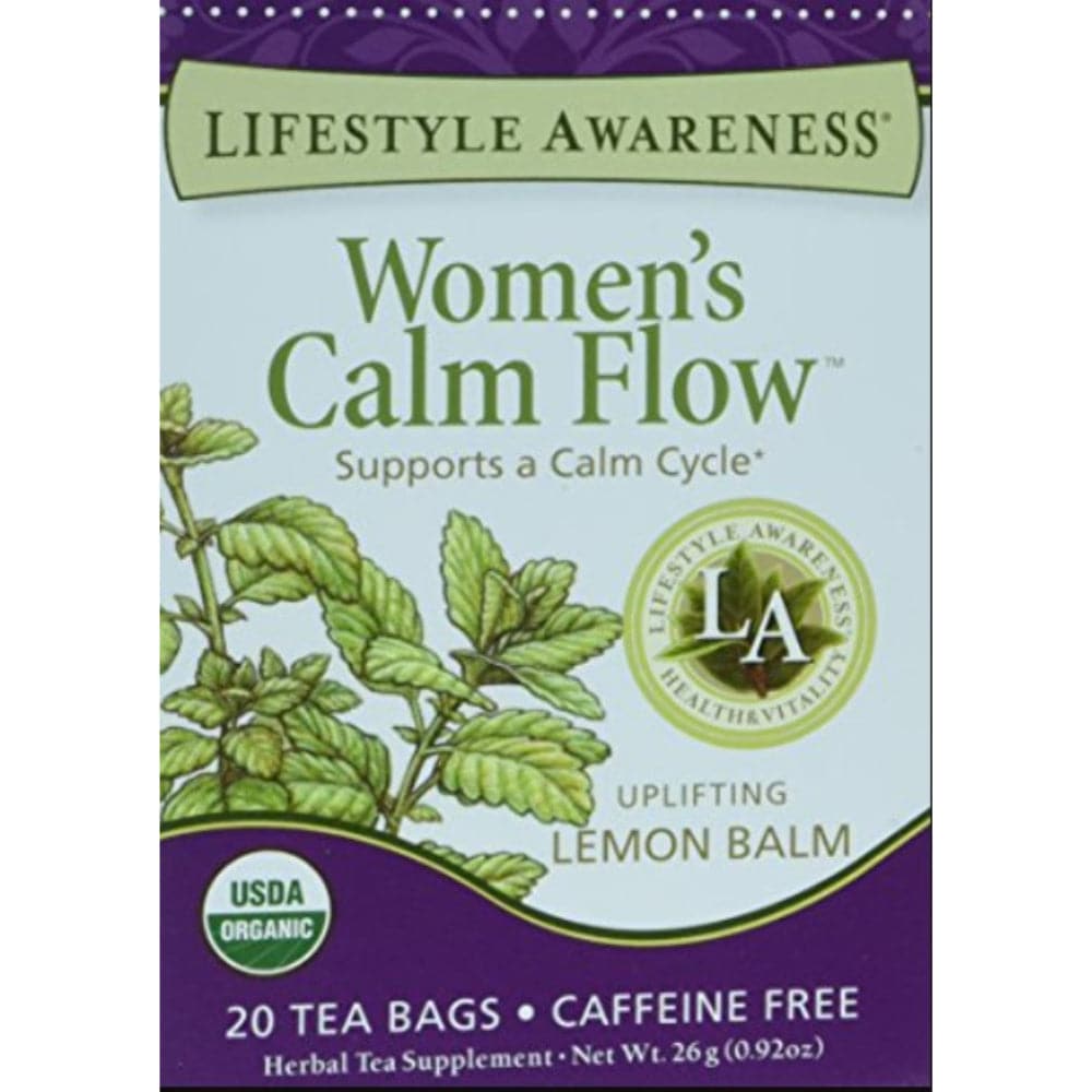 Lifestyle Awareness – Women’s Calm Flow Tea with Uplifting Lemon Balm,